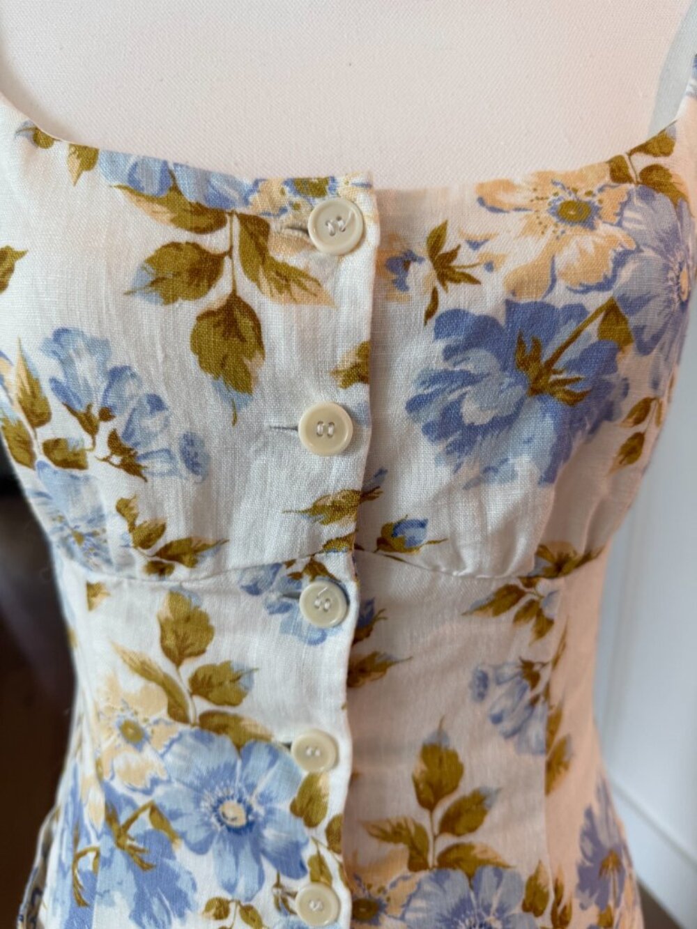 Reformation louisa Linen floral dress maxi - Picture 8 of 8